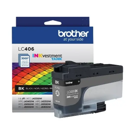 Brother LC406 Black Standard Yield Ink Cartridge (LC406BKS) image {2}