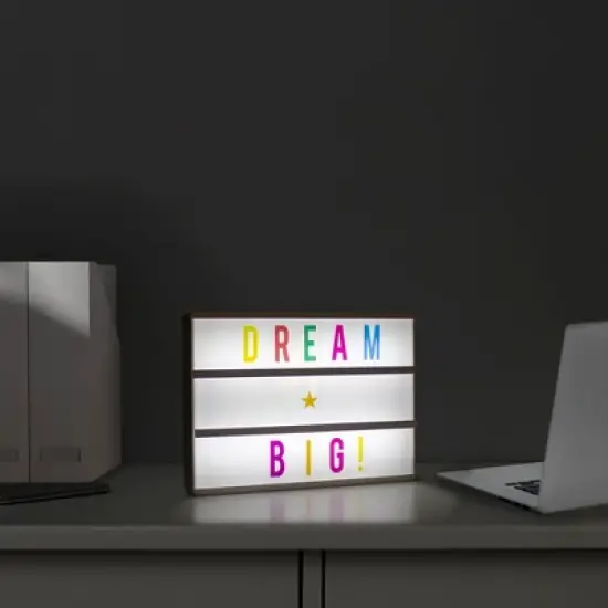 Northlight 12" LED Lighted Cinema Light Box with Letters and Numbers image {1}