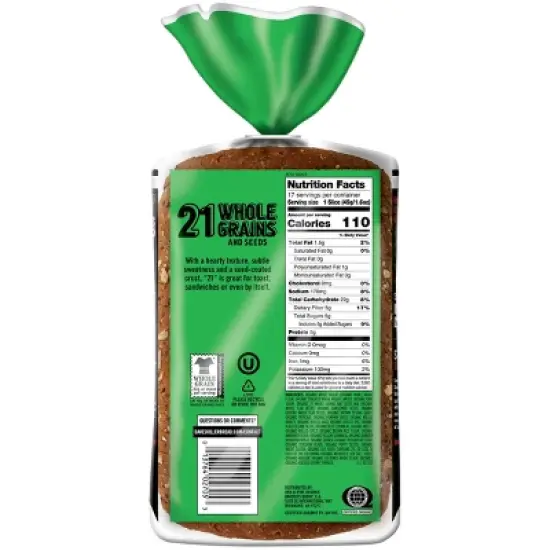 Dave's Killer Bread Organic 21 Whole Grains and Seed Bread - 27oz image {5}