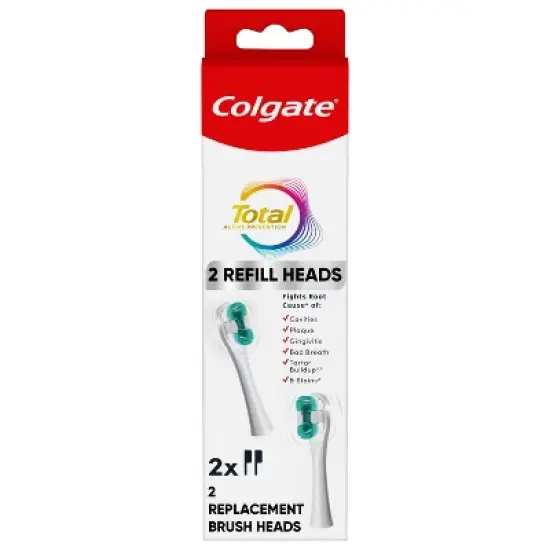 Colgate Total Active Prevention Battery Replacement Toothbrush Heads  - 2pk image {13}
