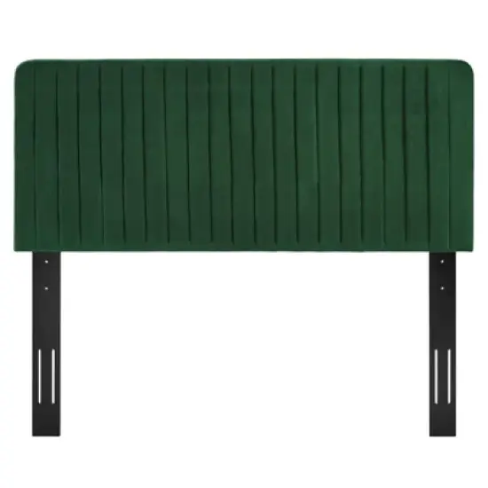 Milenna Channel Tufted Performance Velvet Panel Headboard - Modway image {2}