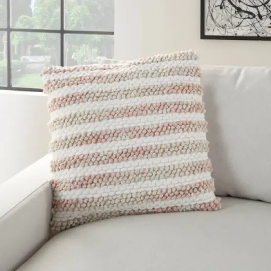 20"x20" Oversize Life Styles Ombre Woven Striped Square Throw Pillow - Mina Victory image {3}