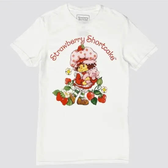 Men's Strawberry Shortcake Short Sleeve Graphic T-Shirt - White image {3}