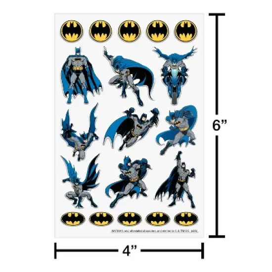 DC Comics 19ct Warner Bros Batman Dimensional Stickers image {2}