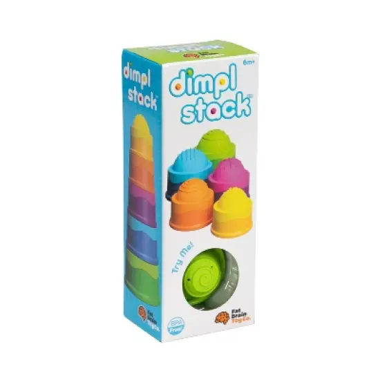 Fat Brain Toys Dimpl Stack Toy - 5 Stacking Cups image {2}