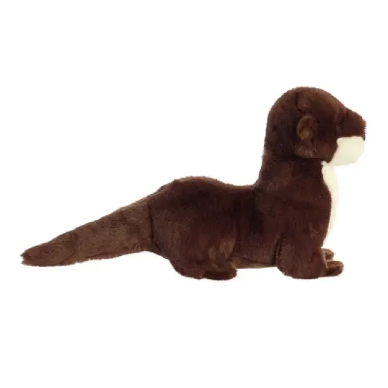 Aurora Large River Otter Eco Nation Eco-Friendly Stuffed Animal Brown 13.5" image {5}
