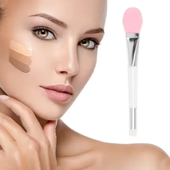 Unique Bargains Smooth Double-headed Face Mask Brush 2 Pcs image {1}