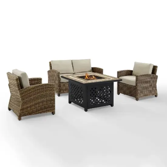 4pc Bradenton Outdoor Steel Fire Pit Set - Crosley
 image {6}
