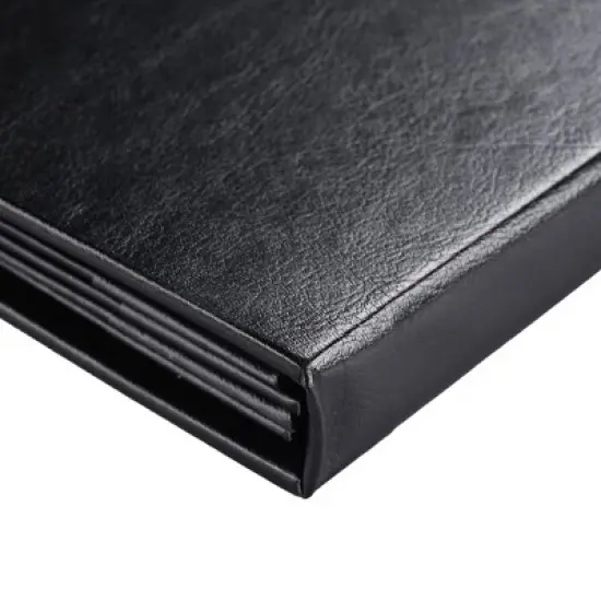 WeChef 5 Pack Menu Covers 8.5 x 14" 6 Views Faux Leather Cafe Restaurant Bars Black image {3}