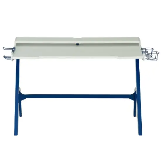 Ergonomic Computer Gaming Desk Blue - Techni Sport image {1}