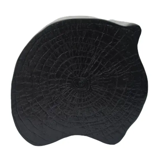 2-in-1 Irregular MGO End Table, Split Design, Small Space Friendly,Indoor Outdoor Use,Black Color image {11}