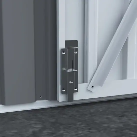 Syemin Deck Boxes,Yard Equipment Sanctuary, Contemporary Charcoal Shed,A Smart Solution for Garden Storage,Gray,119"*93.1"*75.96" image {4}