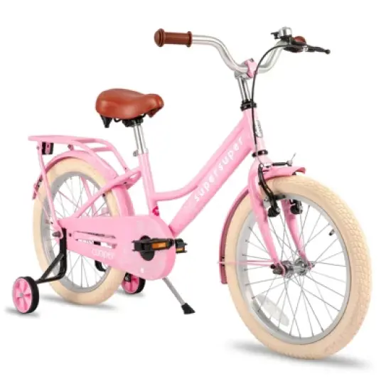 JOYSTAR Retro Style Girls Bike for Kids and Toddlers, Pink Green image {12}