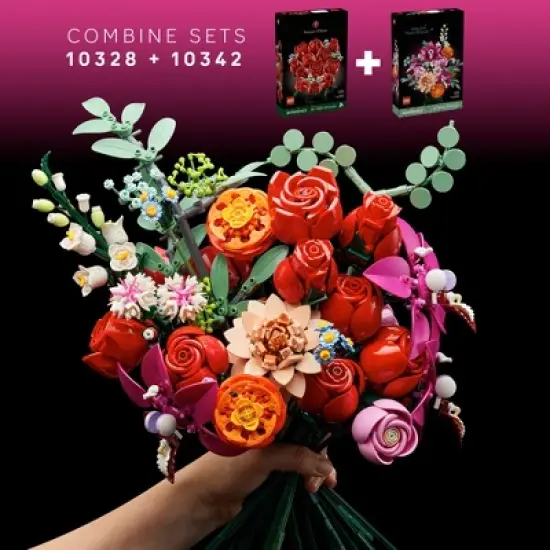 LEGO Icons Bouquet of Roses, Flower Build and Display Set 10328 image {6}