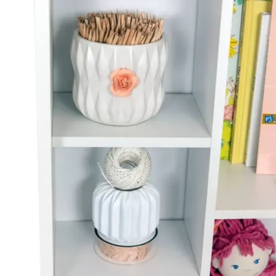 Wall Mount Folding Desk Cabinet with Blackboard White - Danya B. image {15}