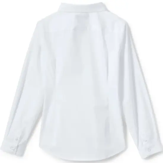 Lands' End School Uniform Girls No Gape Long Sleeve Stretch Shirt image {1}