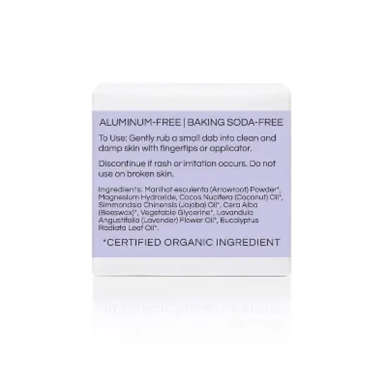 Little Seed Farm All-Natural Deodorant Cream &ndash; (2.4 oz) | Aluminum-Free, Lavender Scented Deodorant for Women & Men image {1}
