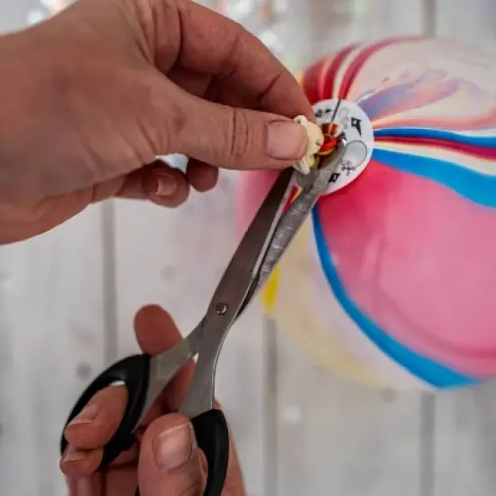 5ct illooms LED Light Up Marble Balloon: Multicolor Latex for Birthday Parties, Includes Batteries, Ages 8+ image {6}