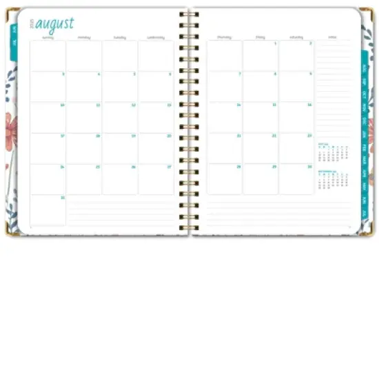 Global Printed Products Hardcover AY 2025-2026 Fashion Planner - 8.5"x11" (Colorful Botanicals) image {1}