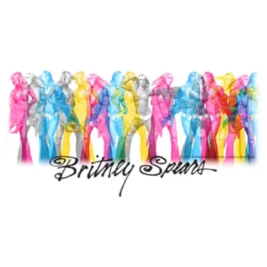 Junior's Britney Spears Rainbow on Stage T-Shirt image {1}