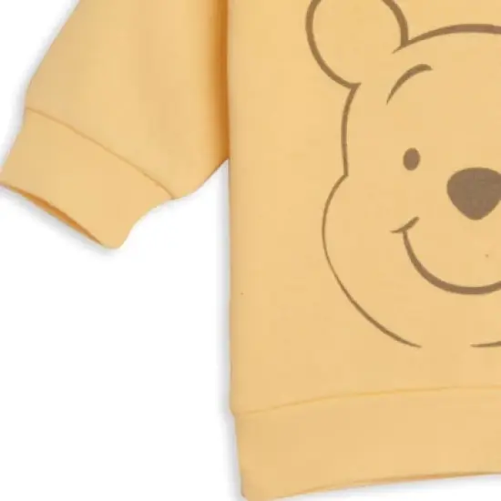 Disney Classics Winnie the Pooh Mickey Mouse Minnie Mouse Hoodie Bodysuit and Pants 3 Piece Outfit Set Newborn to Infant image {7}