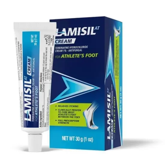 Lamisil AT Terbinafine Hydrochloride 1% Athlete's Foot Antifungal Cream - 1oz image {8}