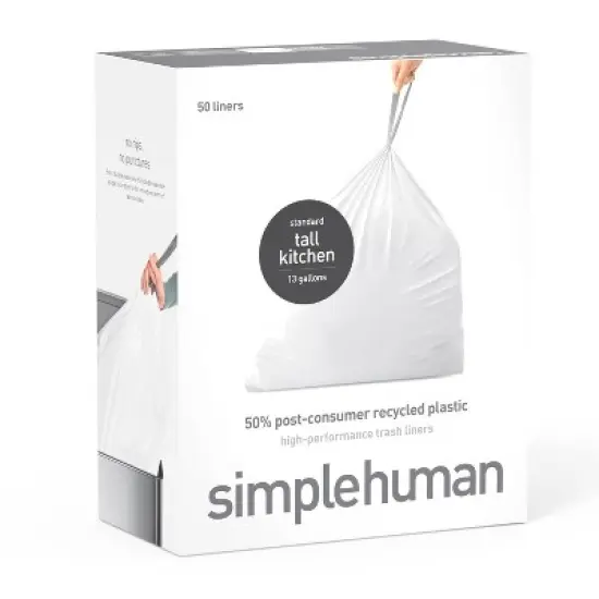 simplehuman Tall Kitchen Liner Rollpack Trash Bags image {4}