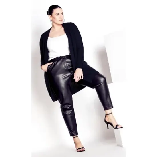 Women's Plus Size Boyfriend Cardigan - navy | AVENUE image {4}