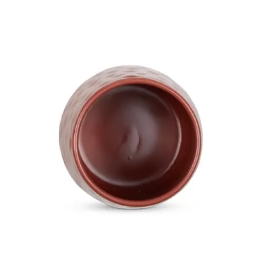 Design Imports Cinnamon Matte Dimple Texture Ceramic Canister Set/2 image {1}