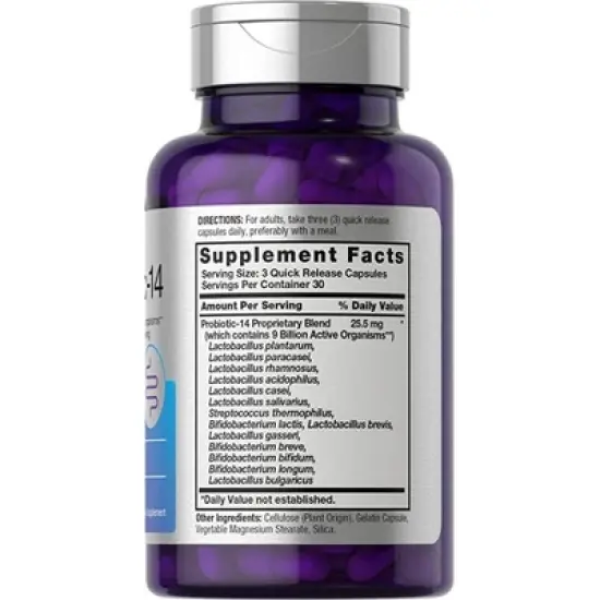 Horbaach Probiotics for Women & Men | 9 Billion CFU | 90 Capsules image {1}