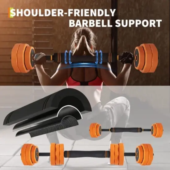 4 in 1 Adjustable Weight Dumbbell Set, 44/66/88lbs Free Weight Set with Connector, Dumbbells Set Used as Barbell, Kettlebell, Push up Stand image {3}