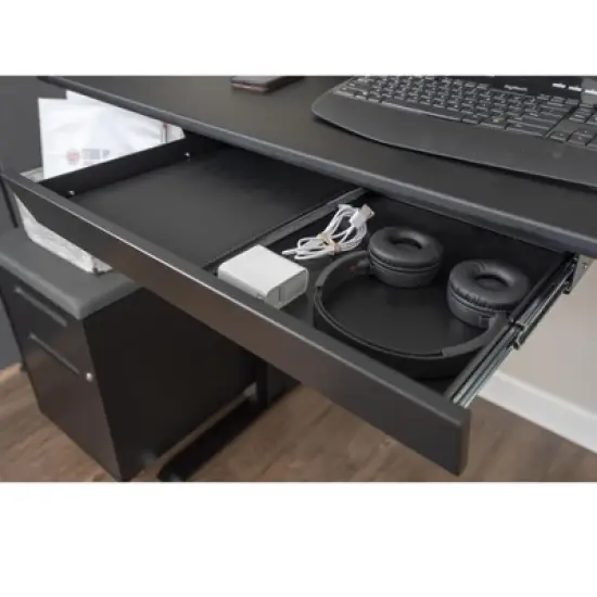 Stand Up Desk Store Add-On Office Sliding Under-Desk Drawer Storage Organizer for Standing Desks image {2}