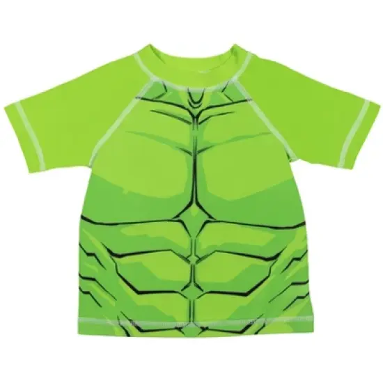 Marvel Avengers Rash Guard and Swim Trunks Outfit Set Toddler to Little Kid image {1}