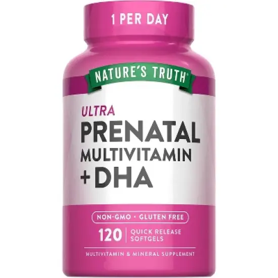 Nature's Truth Prenatal Vitamin with DHA | 120 Softgels image {7}