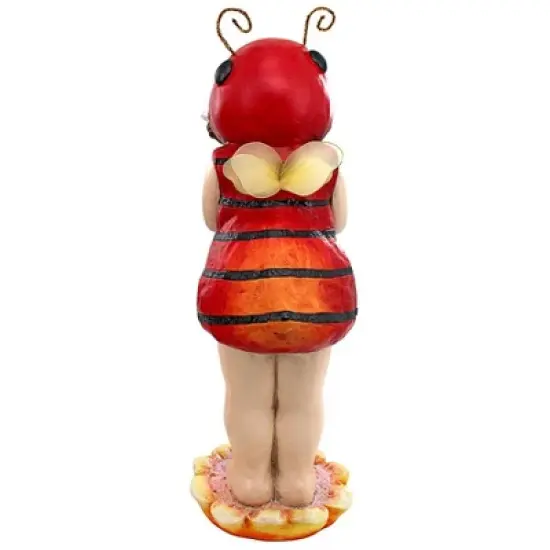 Design Toscano Sarah the Lady Bug Fairy Garden Helper Statue image {4}