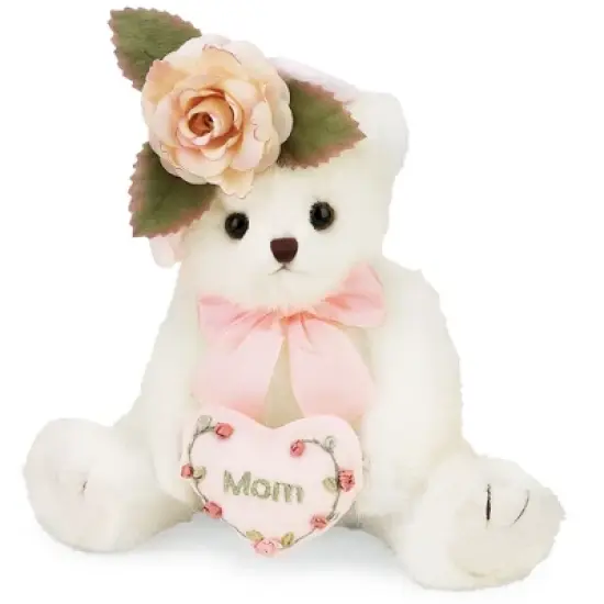 Bearington Mommy Tenderheart White Stuffed Bear, 10 Inch Mother Teddy Bear image {6}