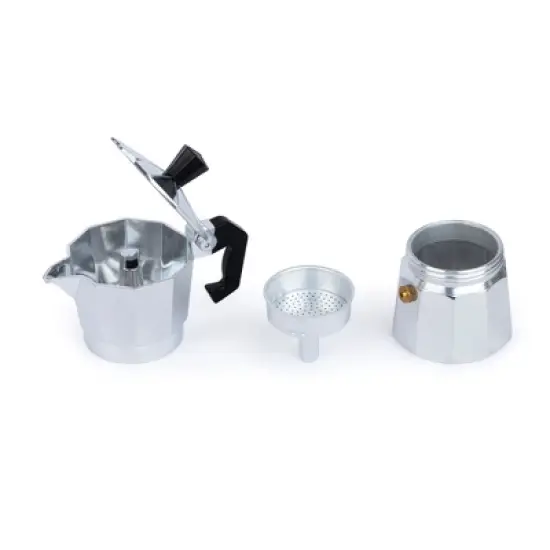 Espresso Coffee Maker &ndash; Durable Aluminum, Fast Brewing, Sleek Design image {1}