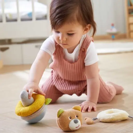 HABA Roly Poly Bear Soft Wobbling & Chiming Baby Toy image {2}