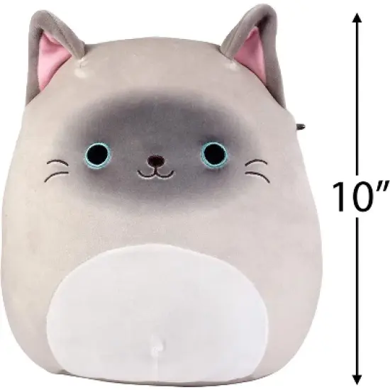 Squishmallows Original 10-Inch Felton The Siamese Cat - Official Jazwares Plush - Collectible Kitty Stuffed Animal Toy - Gift for Kids, Girls & Boys image {2}