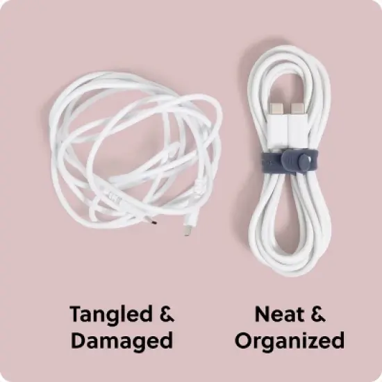 U Brands 6ct Silicone Cord Bands image {4}