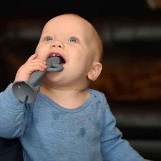 Busy Baby Silicone 2-in-1 Teether & Training Spoon image {1}