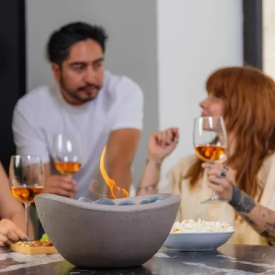 Solo Stove 5" Wave Tabletop Natural Firebowl Fireplace image {4}