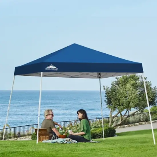 EAGLE PEAK Slant Leg Pop-up Canopy Tent Easy One Person Setup Instant Outdoor Beach Canopy Folding Portable Sports Shelter image {20}