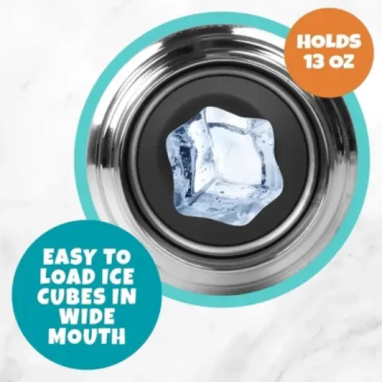 Green Water Bottle For Kids Back to School - Stainless Steel 13oz Reusable - Keep Liquids Hot or Cold For Hours- Easily Fit in Lunch Boxes & Bags image {4}