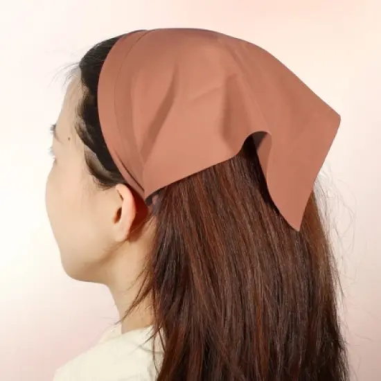 Unique Bargains Girl's Non Slip Triangle Hair Scarf Multicolour 12.6"x7.87" 6 Pcs image {1}