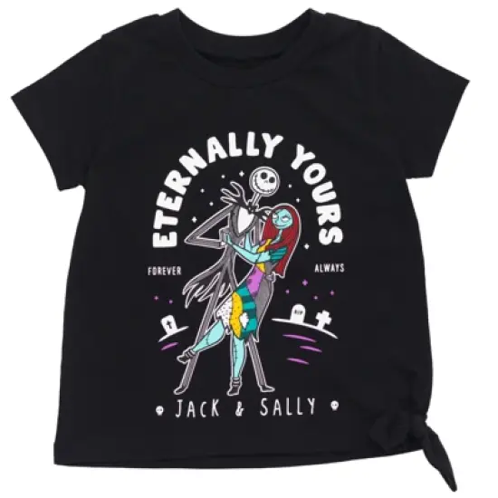 Disney Nightmare Before Christmas Sally Jack Skellington Girls T-Shirt and Leggings Outfit Set Toddler to Little Kid image {3}