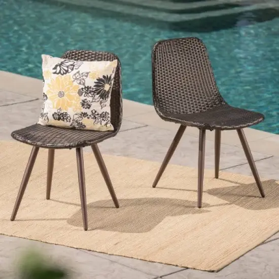 Gila 2pk Wicker Dining Chairs - Christopher Knight Home image {4}