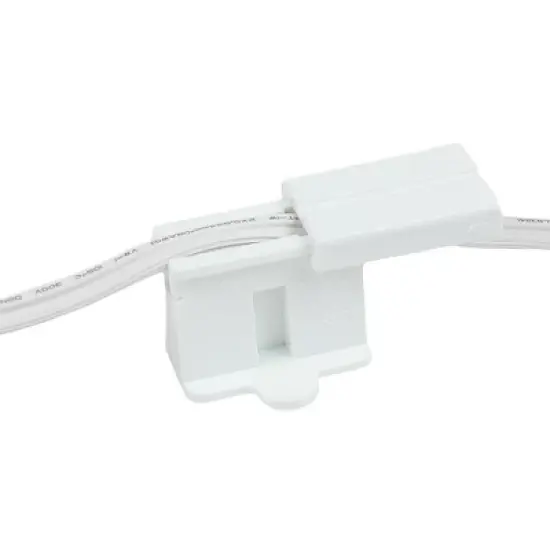 Novelty Lights White Snap-On Vampire Plug SPT-2 for C9/C7 Socket or Zip Cord Wire image {3}