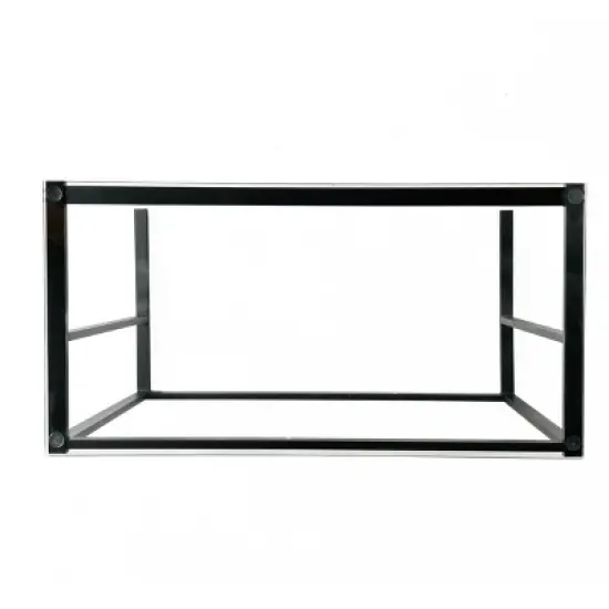 Eghan Glass Computer Desk Black - Christopher Knight Home image {1}