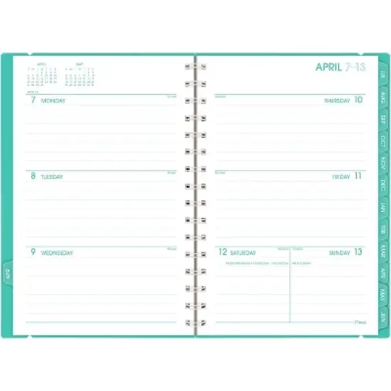 Mead Small Color Pop with Aquatic Awe Polka Dot April 2025 to June 2026 image {4}